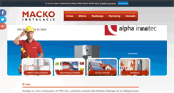 Desktop Screenshot of instalacje-macko.pl