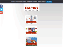 Tablet Screenshot of instalacje-macko.pl